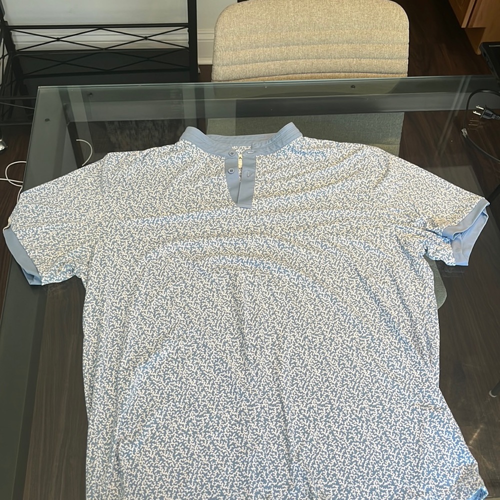 Mantra Blue and White Polo